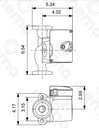 BOMBA RECIRCULADORA DE AGUA CALIENTE MARCA GRUNDFOS MOD UPS15-58FC 115V 1F
