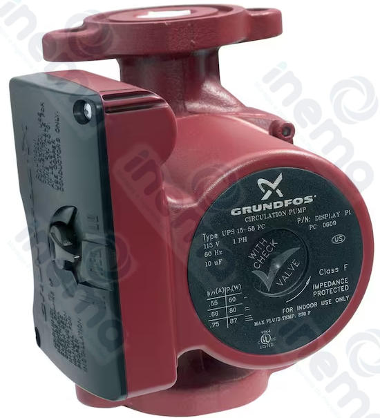 BOMBA RECIRCULADORA DE AGUA CALIENTE MARCA GRUNDFOS MOD UPS15-58FC 115V 1F
