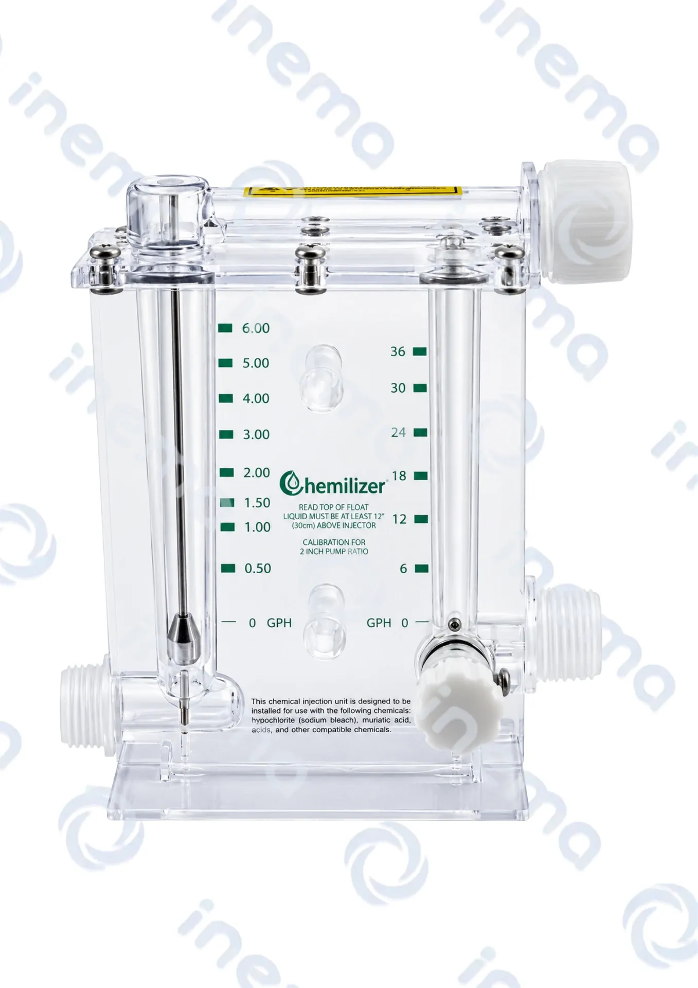 PANEL CONTROL DE INYECCION CHEMILIZER 6GPH/OPH CAL 2:100